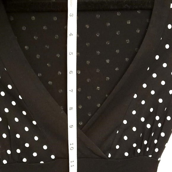 Black and White Polka Dot Dress by Simons Size S - Picture 5 of 7